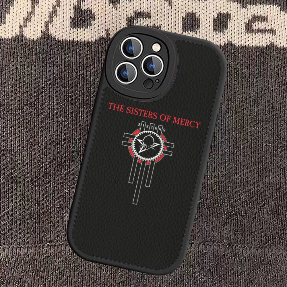 The Sisters Of Mercy Band Phone Cover For IPhone 16 15 14 13 12 11 Pro Max Plus Leather Soft Case