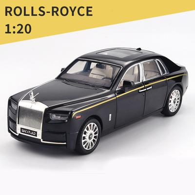 1/20 Scale Royce Diecast Car Model Toy, Pull Back Toy Vehicle with Sound and Light for Kids Toddler Boys Girls Gift Collection
