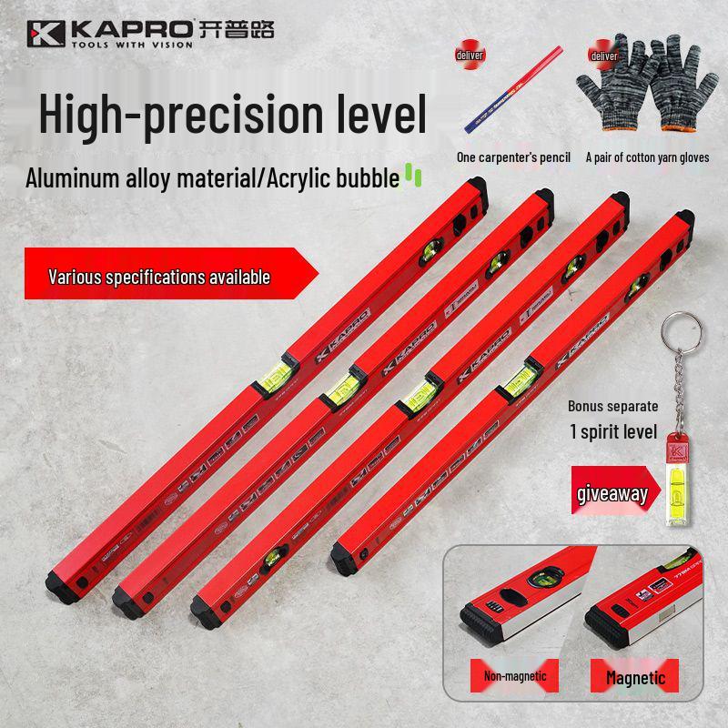 High-Precision Anti-Fall Mini Magnetic Aluminum Spirit Level