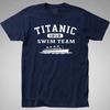 TITANIC Swim Team 1912 T-SHIRT Tee 1997 Cruise Ship History Boat White Starline