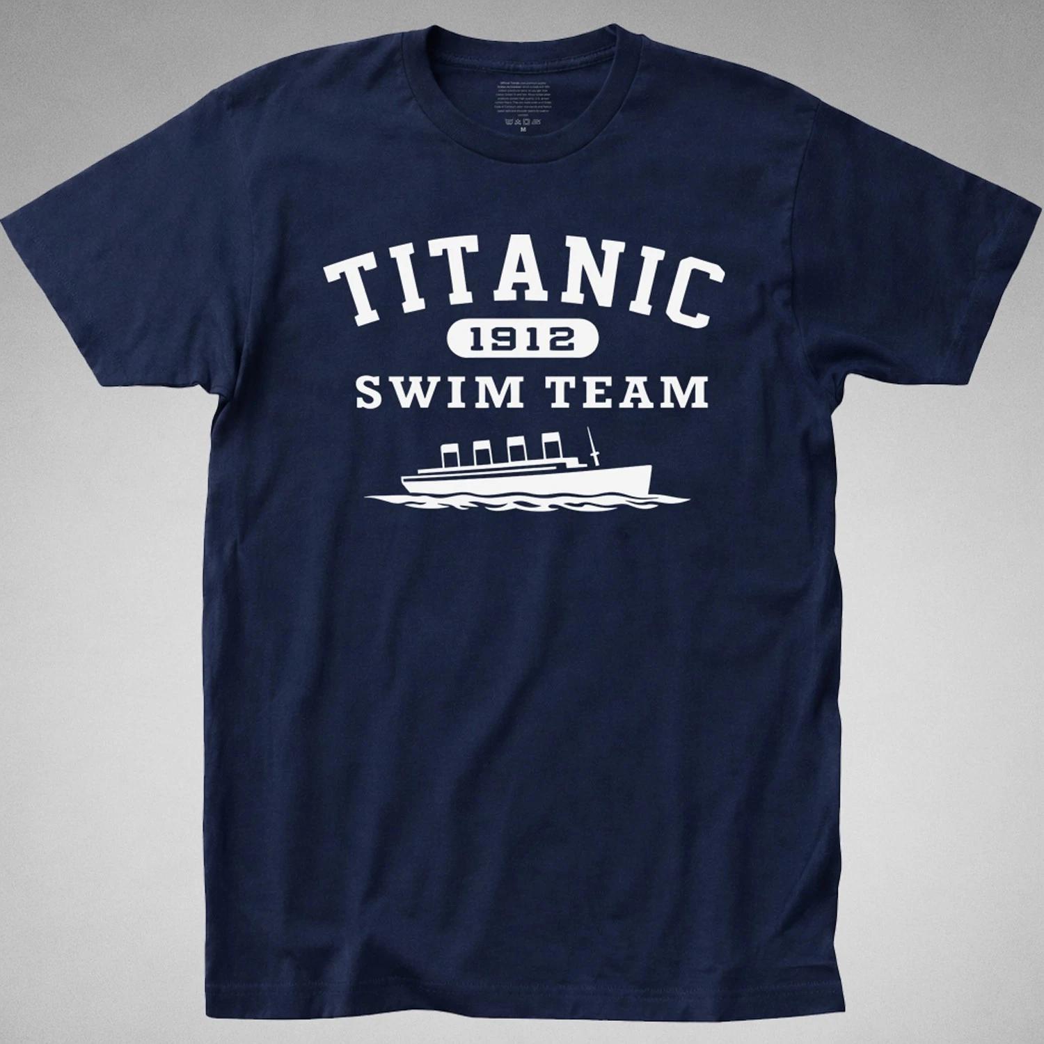 TITANIC Swim Team 1912 T-SHIRT tee 1997 cruise ship history boat white starline XXXL