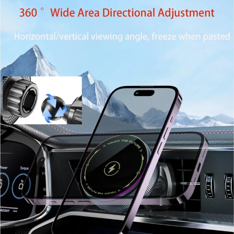 Magnetic Wireless Charger For Apple iPhone 15 14 13 Android Super Fast Charge Car Charger 15W Fast Charging Wireless Car Charger Fast Charging Station