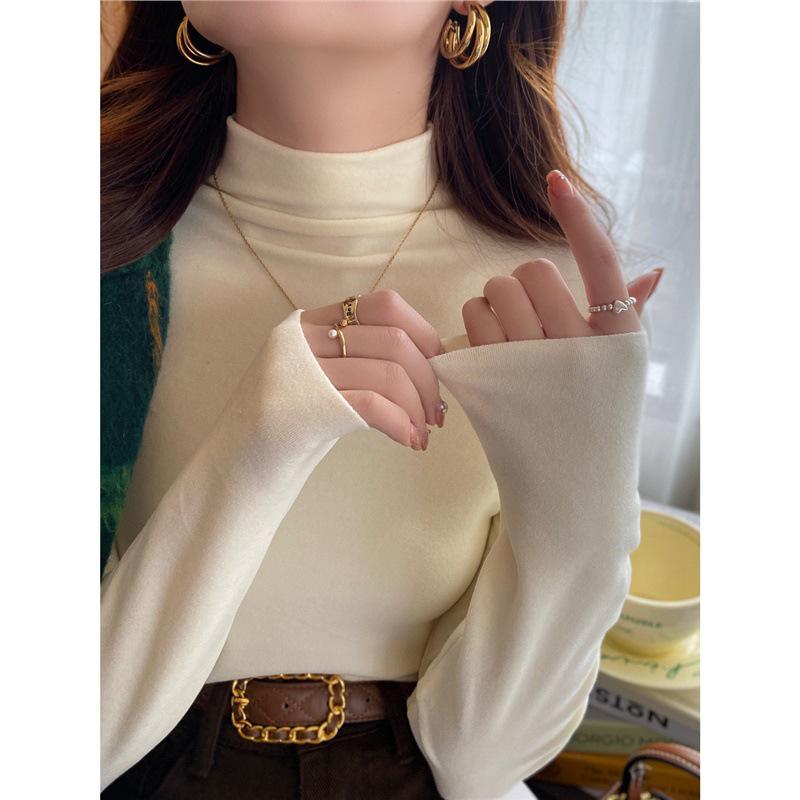 

Women s Blue High Neck Fleece-Lined Slimming Top (2024 Edition) XL