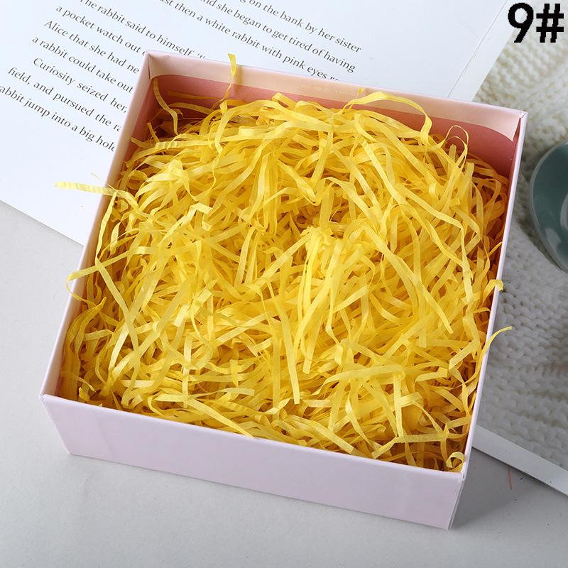 Crinkled Shredded Straw Paper Filler for Gift Box Packaging