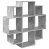 Wall Shelf Concrete Grey 90 X 25 X 90 Cm Engineered Wood