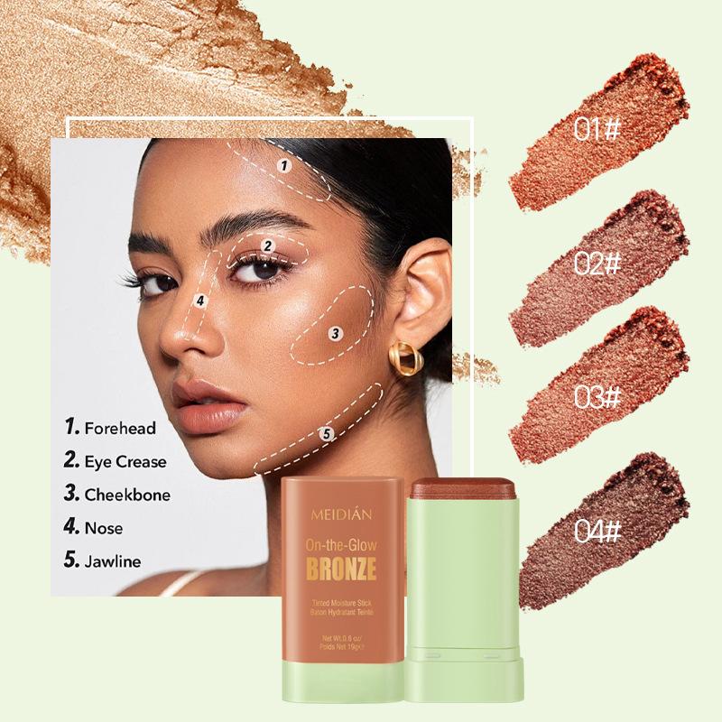 MEIDIAN Rouge-Stift, Gesichts-Make-up Highlight & Kontur, Aufhellendes Rouge