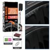 Wheel Rim Repair Kit Automotive Black Alloy Wheel Rims Paint Fill Pen Set Car Wheel Repair Quick Dry Coverage For Black Tire Rim