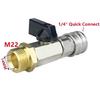 Leak Resistant Ergonomic High Pressure Hose Coupler 1/4Inch Valves Metal Connector Professional Automotive Cleaning Tool