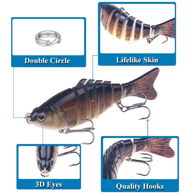 5PCS 16g/10cm Hard Bait Simulation Fake Bait Sea Fishing