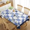 Geometric Checkerboard Tablecloth International Chess Puzzle Game Theme Rectangular Tablecloth For Kitchen Dining Room Decor