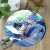 1pc Genshin Impact1 Print Round Carpet Chair Round Carpet Suitable for Bedroom Living Room Home Decorative Carpet