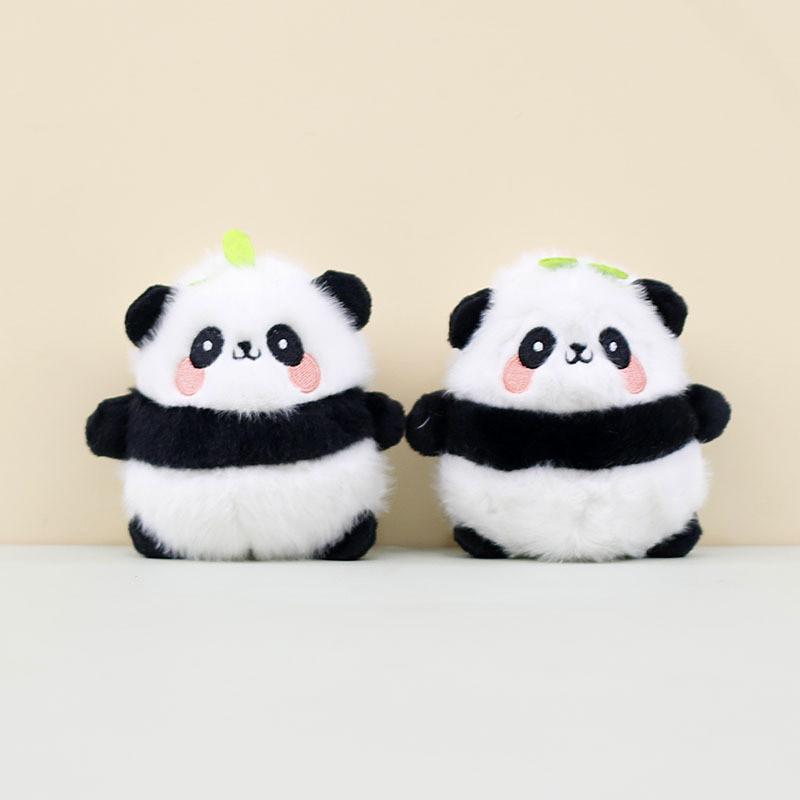 Panda Plush Keychain Short Plush Bag Accessory Cross-border Gift**