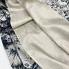 OSLOW [4802-090-221A] Botanical pattern flare skirt M Navy / SilverUsed