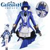 Impact Genshin Focalors Cospaly Costume Adult Party Dressing Anime Show Clothing