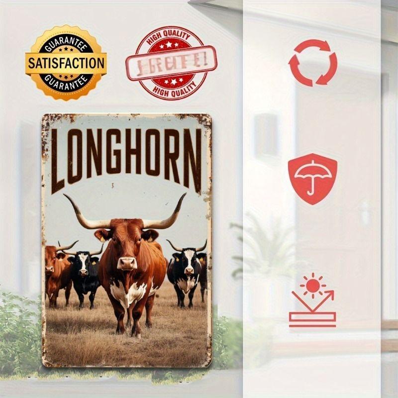 Retro Metal Animal Wall Art for Home Kitchen Farm Cafe Garden