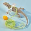 Soft Leather Wing-Style Harness With Leash Pet Lizards Outdoor Walking Safety Gear