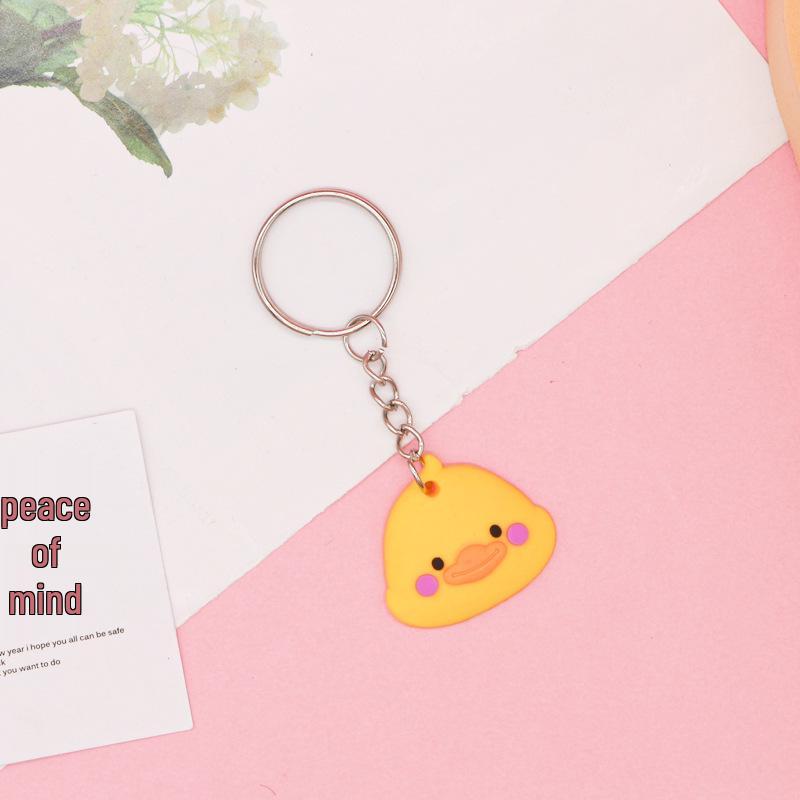 Cartoon Silicone Keychain Keyring - Soft PVC Rubber Key Hanger