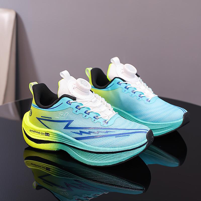 Running shoes boys and girls summer running shoes students teenagers body test shock absorption lightweight ultra clear breathable sports shoes