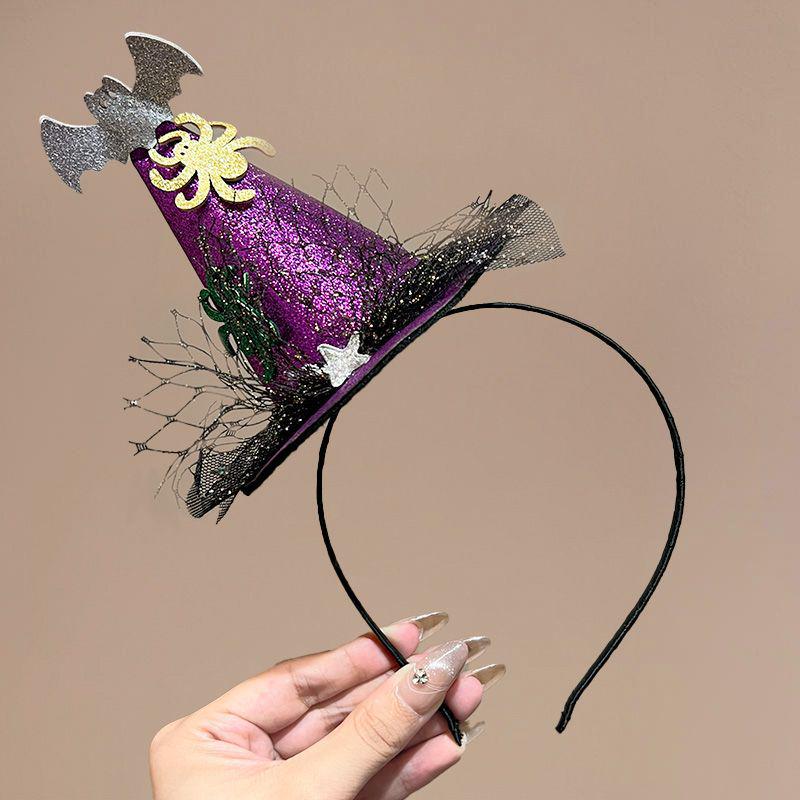 Kids' Halloween Ghost & Witch Hat Hairband - Cute & Funny Hair Accessory