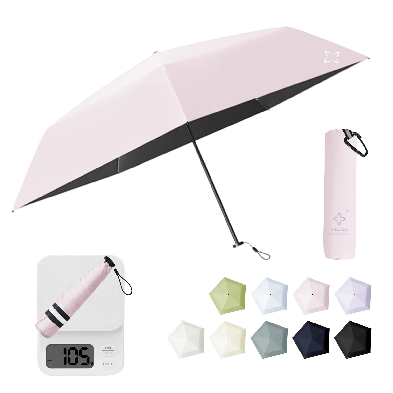 

Сиреневый JIS УФ-свет Идеально подходит от солнца и жары для мужчин и включает зонт Тепловой удар Подарок Солнечный зонт, Сертифицированный, 50/55см, 105/130г, Сверхлегкий,