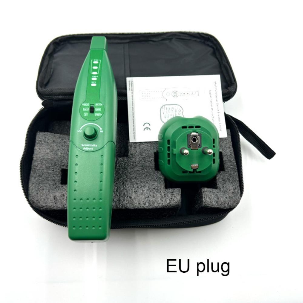 

110V-220V Dark Line Breakpoint Line Finder UK/US/EU Plug Circuit Tester Socket Tester Home, Office EU Plug