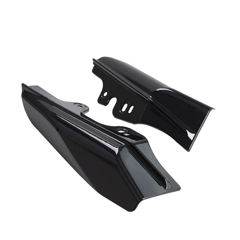 Motorcycle Mid-Frame Air Deflector Heat Shield Cover Black For Harley Touring Road King Electra Street Glide 2001-2008