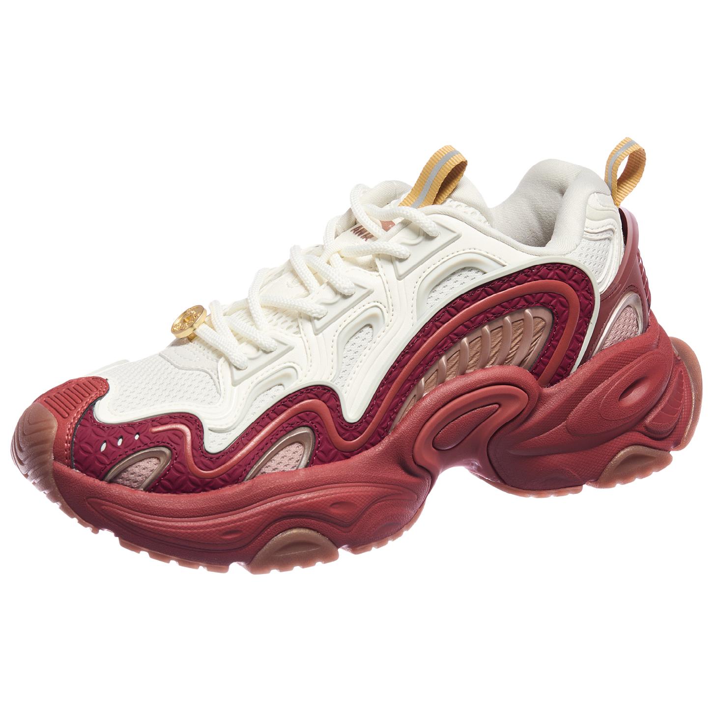 ANTA Retro Dad Shoes Off White Red Gold Men 112518851-9 42