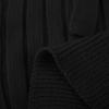 Women's  And Winter Casual Loose Solid Color Stitching Long-sleeved Stand Collar One Side Strapless Knit Sweater Top