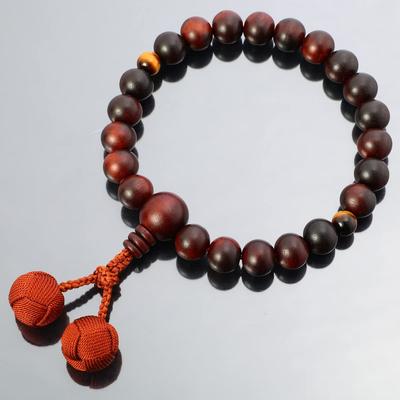 Prayer Beads Made In Japan for Men Made of Rosewood and Eye Stone Sturdy Bunches That Crumple a Prayer Bead Handmade Prayer Beads Domestic Prayer