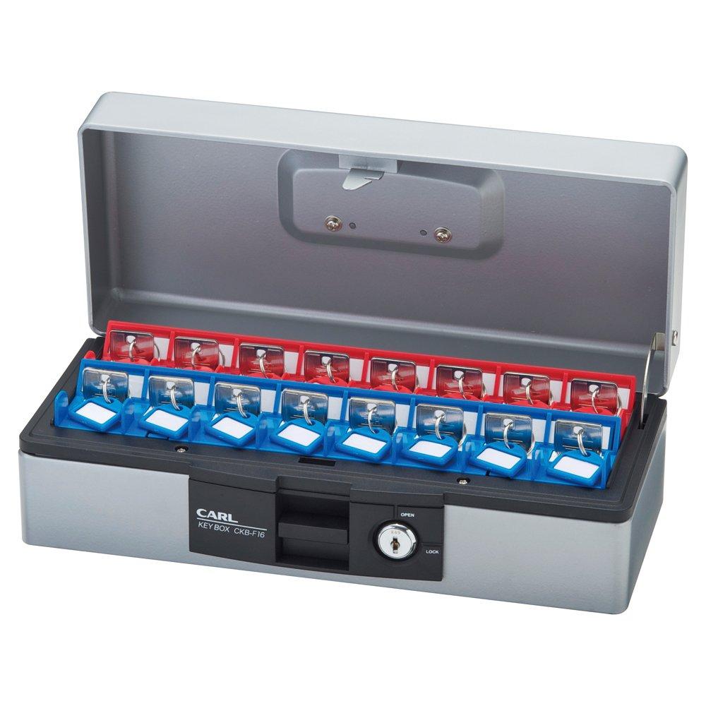 Carl Office Desktop Key Box, Holds 16 Keys, CKB-F16-S