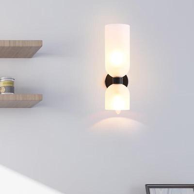 Nordische Eenvoudige Dubbele Glazen Wandlamp