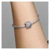 Pandora Star Embossed Pavé Pavé Charm 925 Silver Pendant Women's 798467C01