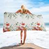 Toalha de Praia Floral Microfibra Secagem Rápida Flor Botânica Toalha de Banho Grande Sem Areia Toalhas de Banho de Viagem Presente para Mulheres Menina