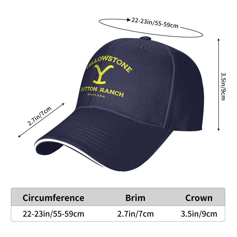 Yellowstone Dutton Ranch Baseball Cap Unisex Daily Casual Sandwich Hat Outdoor Sun Protector Bucket Hats Snapback Cap Dad Hat