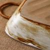 Creative Ceramic Deep Dish with Hemp Rope Handles