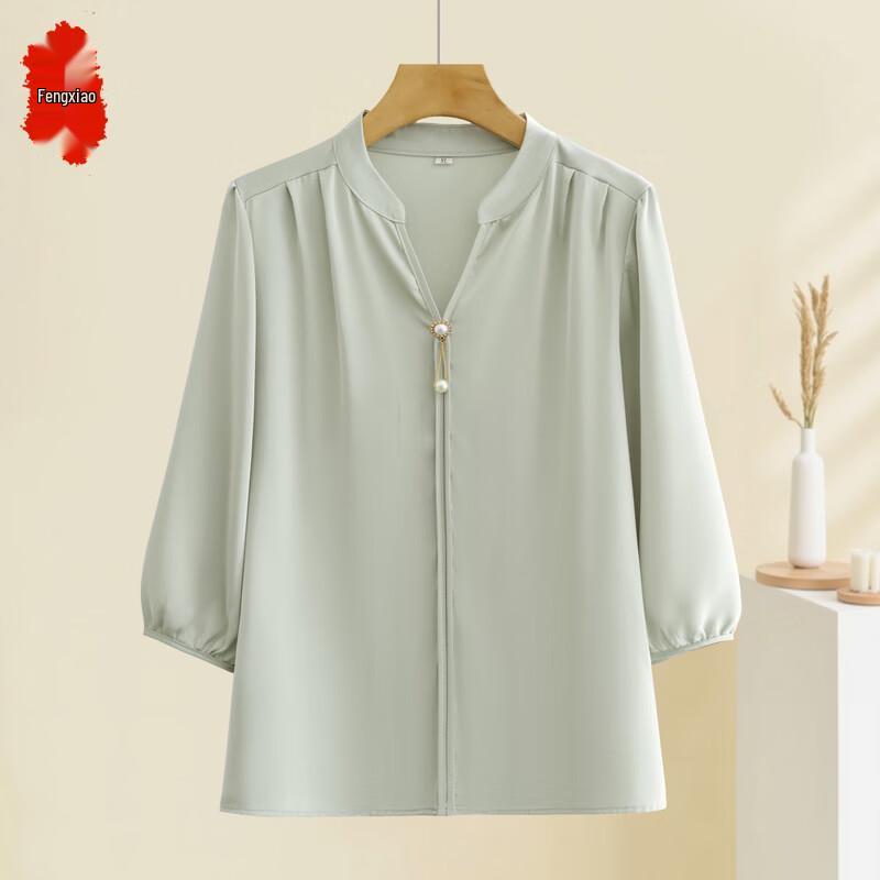 FENGXIAO Women s Loose Fit Round Neck Shirt 5XL
