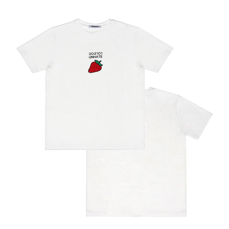 Unhate Strawberry Graphic Tee White