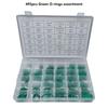 495Pcs Green Rubber O Ring Gasket Assortment Set 36 Sizes Nitrile Rubber Washer Oil Resistant Sealing O Rings Enduring