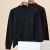 Hengyuanxiang Men's 100% Pure Wool Thickened Pullover Sweater