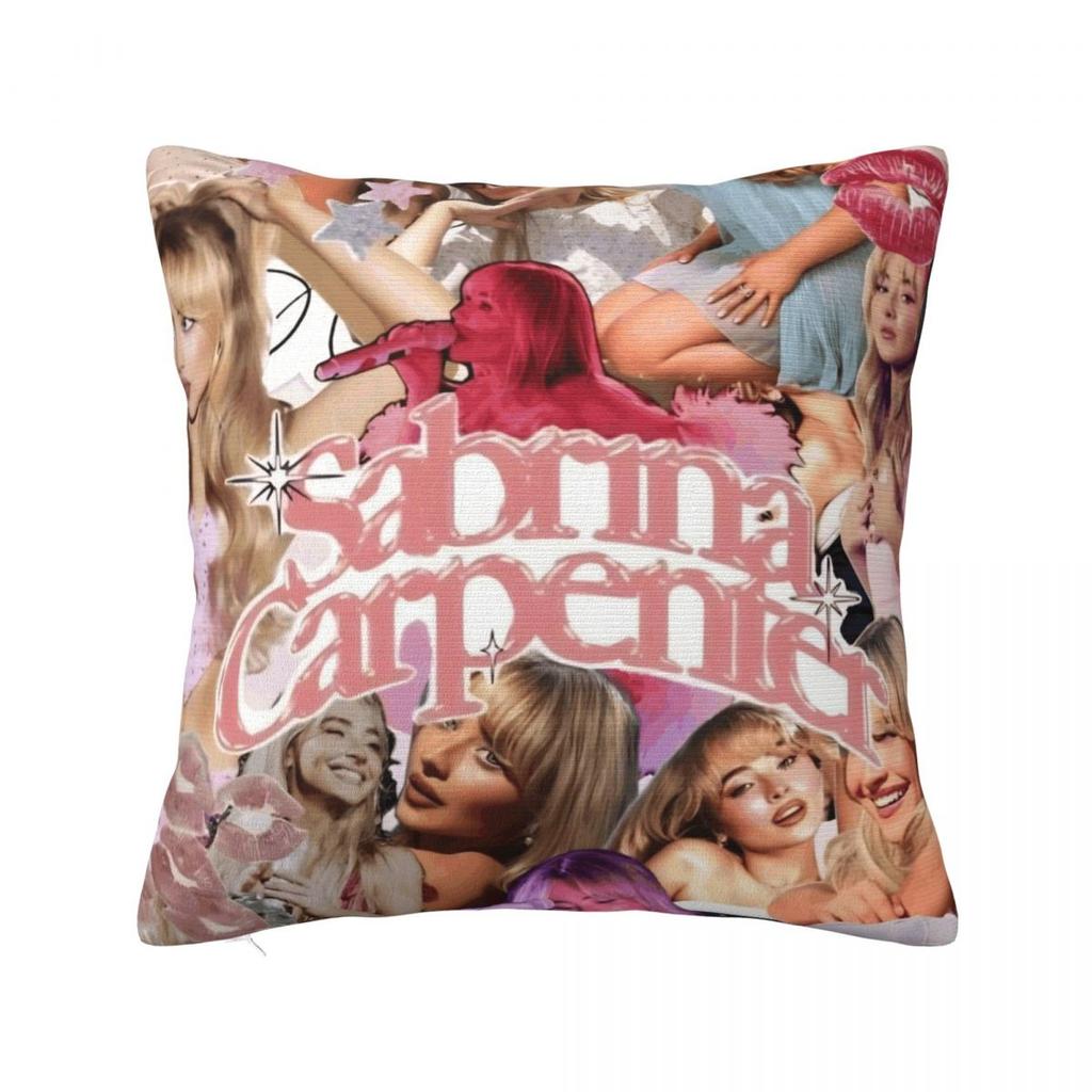 Sabrina Carpenter American Singer Pillow Cover Fashion Pillow Case Soft Cushion Cover Pillowcases For Sofa Home Decoration