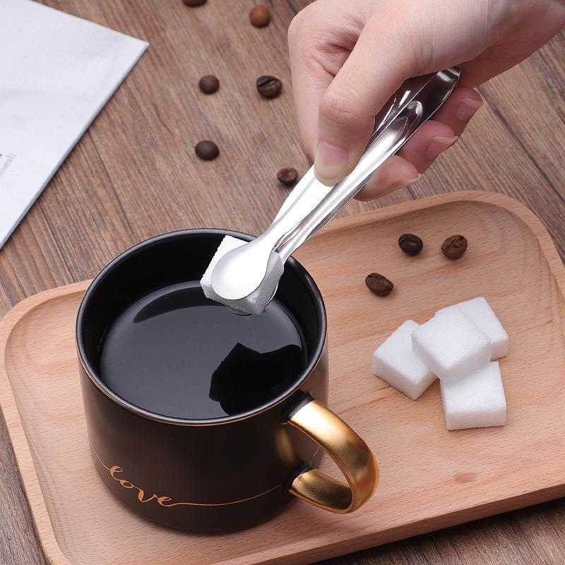 

Щипцы для кубиков сахара, льда и коричневого сахара из нержавеющей стали 304 – Милый и компактный дизайн для ресторанов и кофеен Small Round-Head Ice Tongs 201 Stainless Steel