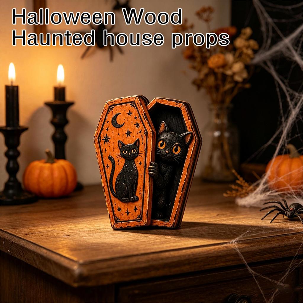 Halloween Wooden Decoration with Design for House Bar Scene Props