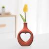 Resin Vase Silicone Mold Flower Vase Resin Casting Mould for Makeup Brush Pen Holder Decorative Heart Vase Mold DIY Tool