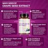 GREVIP High-Efficiency Grape Seed Extract, All-Natural Formula, Antioxidant and Heart-Protecting
