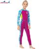 Kids 2.5mm Neoprene Wetsuit Girls Long Sleeve Full Body Swimwear Snorkeling Surfing Water Sports