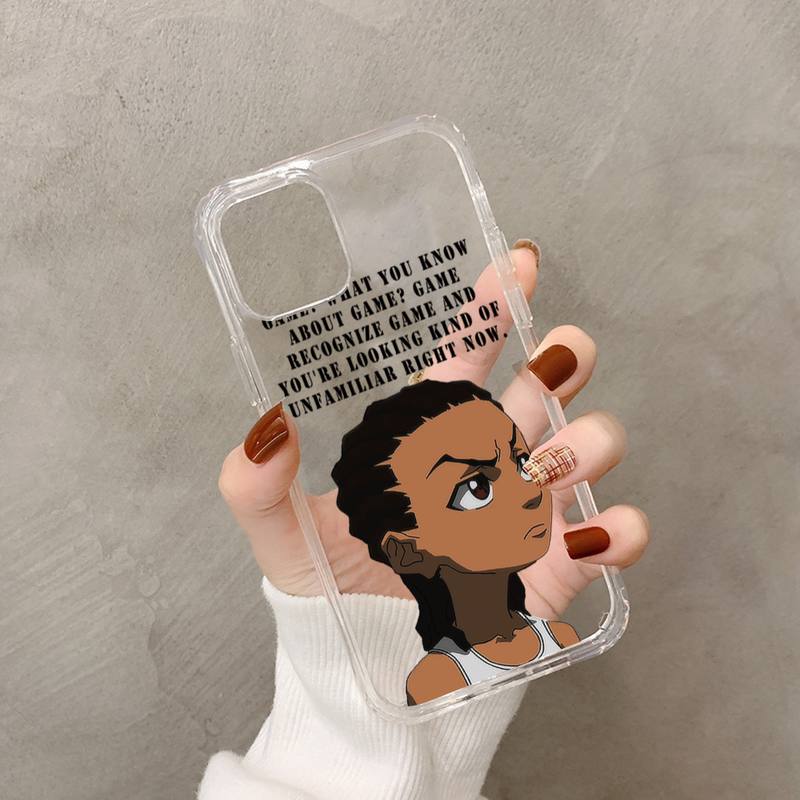 Huey Freeman Boondocks Phone Case for iPhone 11 12 13 mini pro XS MAX 8 7 6 6S Plus X 5S SE 2020 XR case