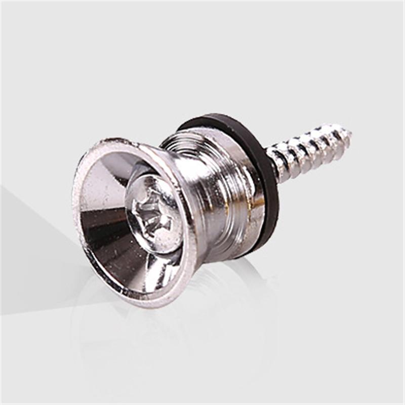 Chitară metalică cu buton pentru bas electric, curea de blocare, cuiere metalice, capăt ukulele, cataramă de blocare, pini, piese, accesorii pentru chitară, multicolore