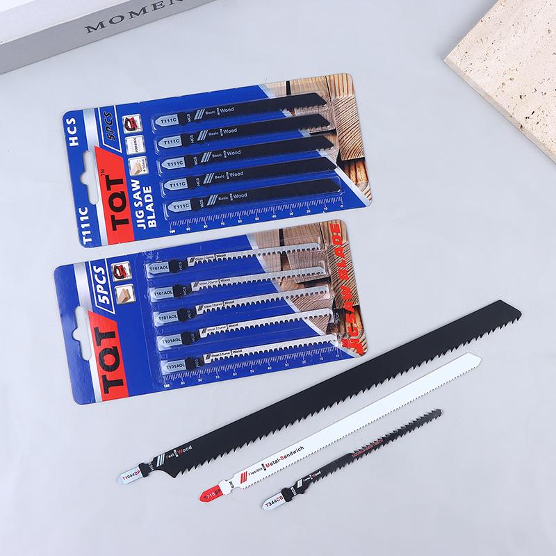 Double-Sided Jigsaw Blades For Efficient Curved Cutting, Wood & Plastic Saber Saw Blades Set For Diyers & Carpenters
