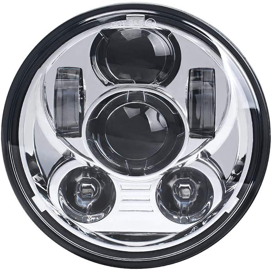 5.75 Inch LED Headlight for Harley x48, Dyna, 883R, 750, 1200, Benelli 250 Motorcycles & Scooters