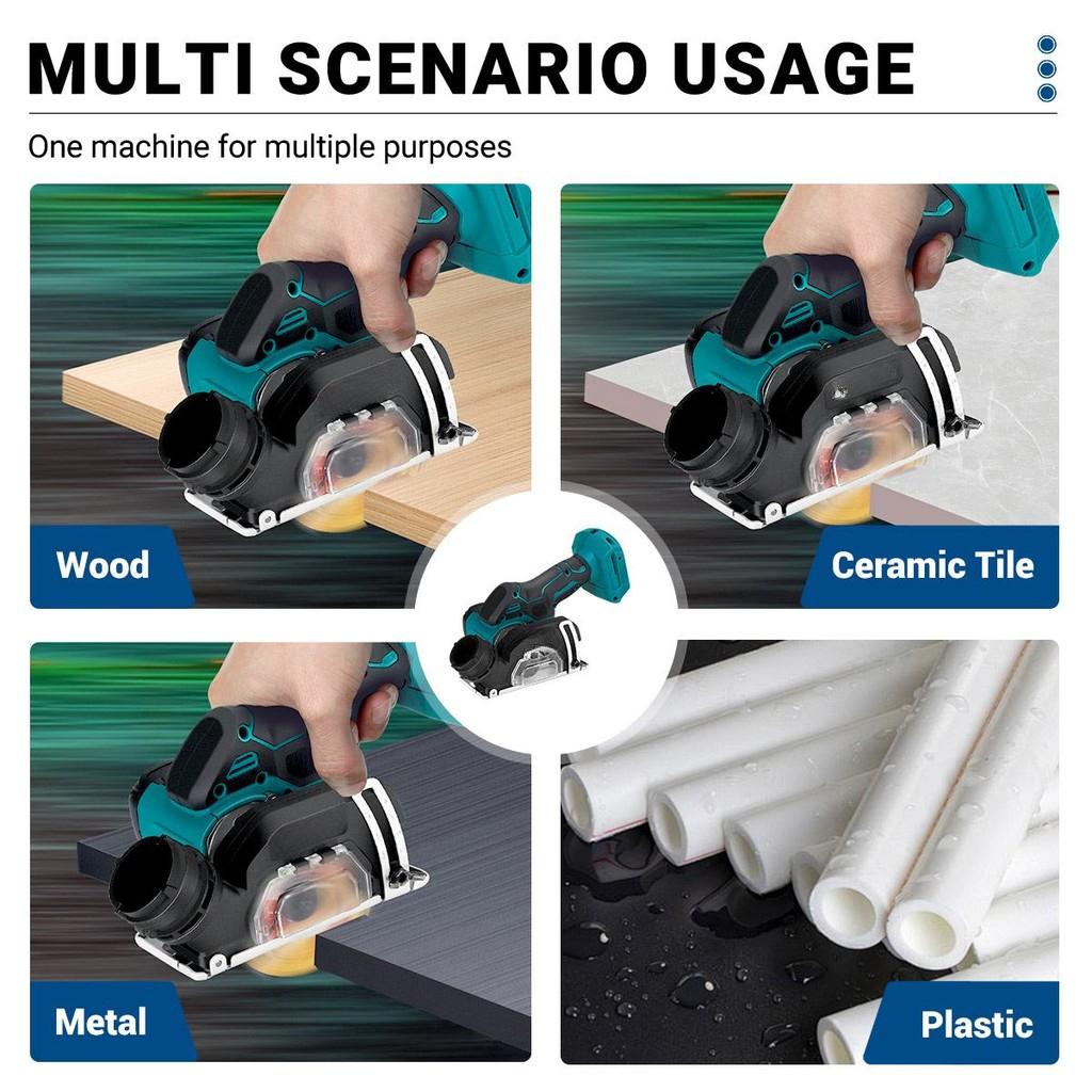 20000RPM Multifunction Curved Cutting Saw Cordless Portable Woodworking Power Tool Brushless Electric Circular Saw